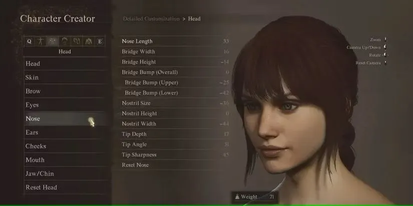 Giao diện tùy chỉnh nhân vật trong Dragon's Dogma 2, cho phép tạo ra những hình dáng độc đáo