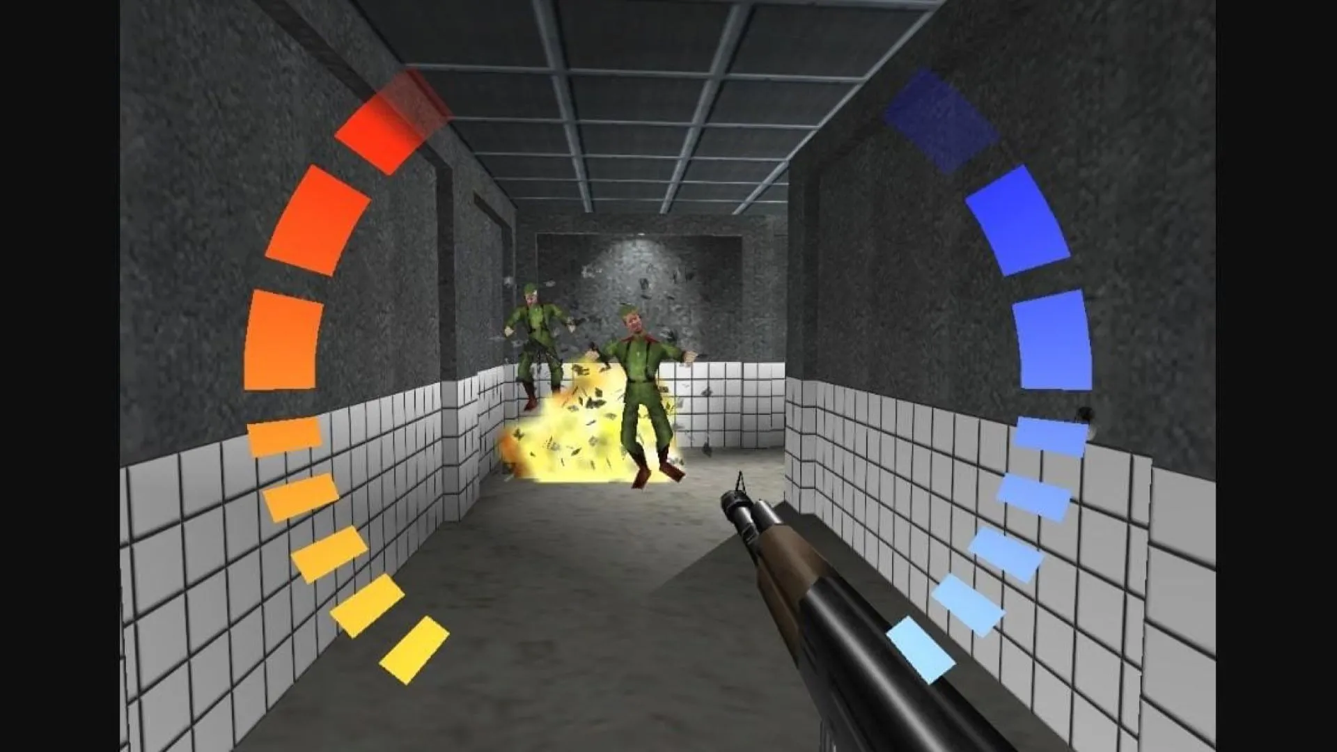 GoldenEye 007, một tựa game 3D kinh điển đã cách mạng hóa thể loại FPS, cho thấy sự khác biệt so với các game 2.5D pseudo-3D.