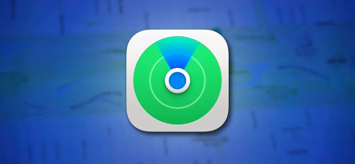 Hình ảnh bản đồ của ứng dụng Apple Find My