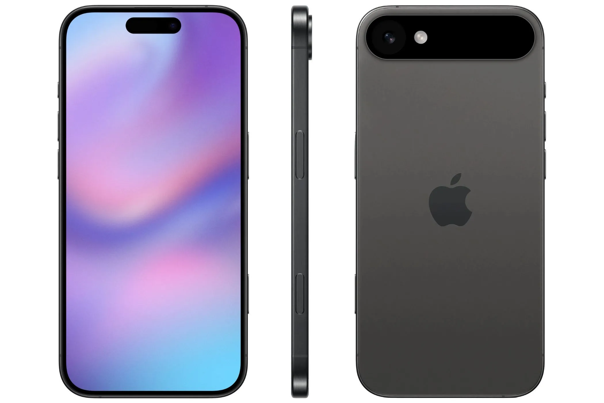 Hình ảnh concept iPhone 17 Air với thiết kế siêu mỏng và cụm camera đặc trưng, từ Apple Hub.