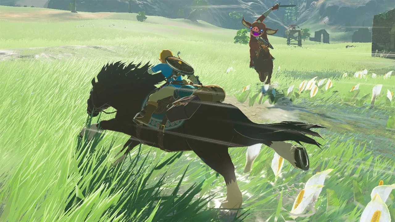Hình ảnh gameplay sắc nét của The Legend of Zelda Breath of the Wild trên Nintendo Switch