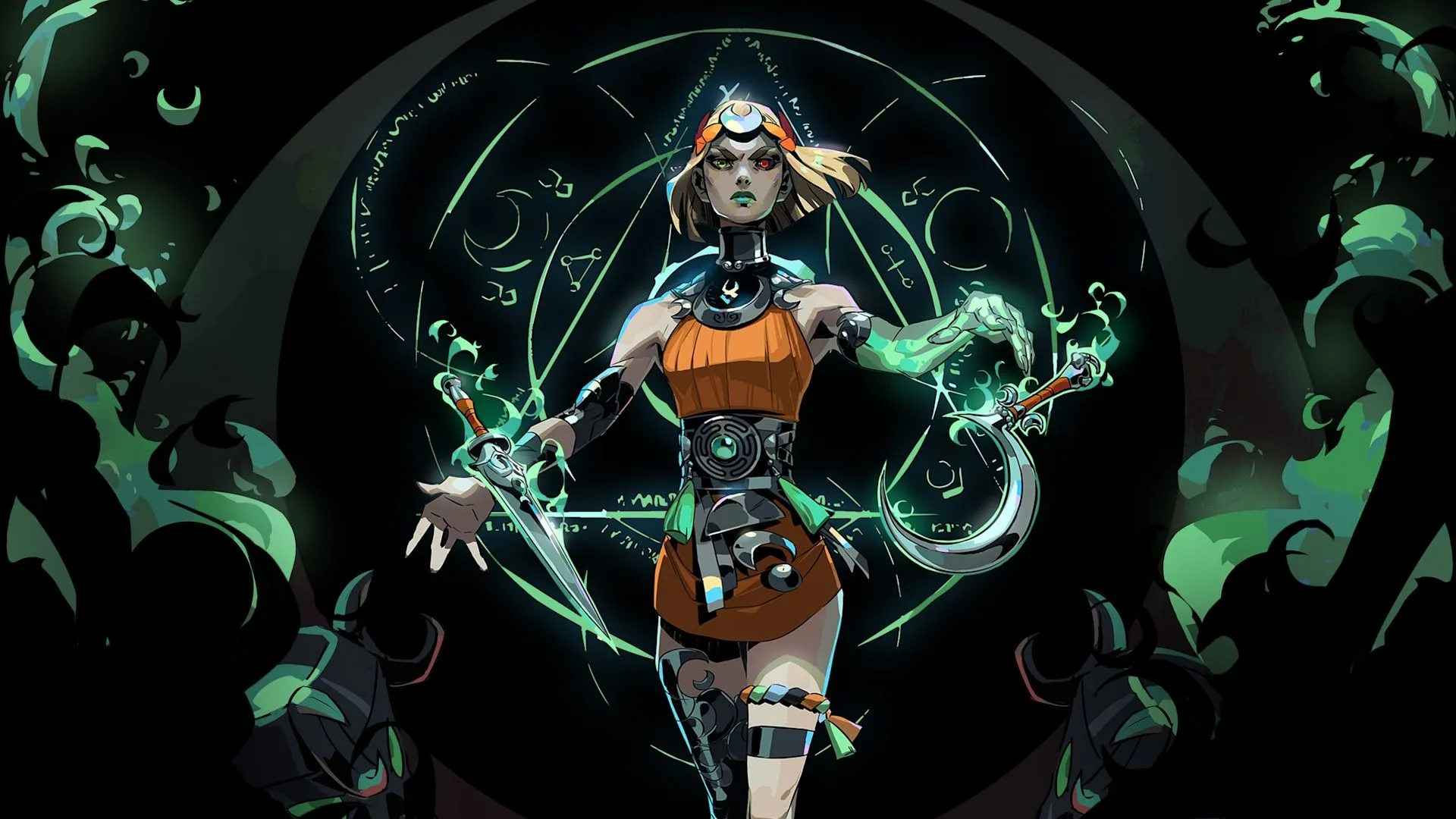 Hình ảnh key art của Hades 2 với nữ nhân vật chính Melinoë