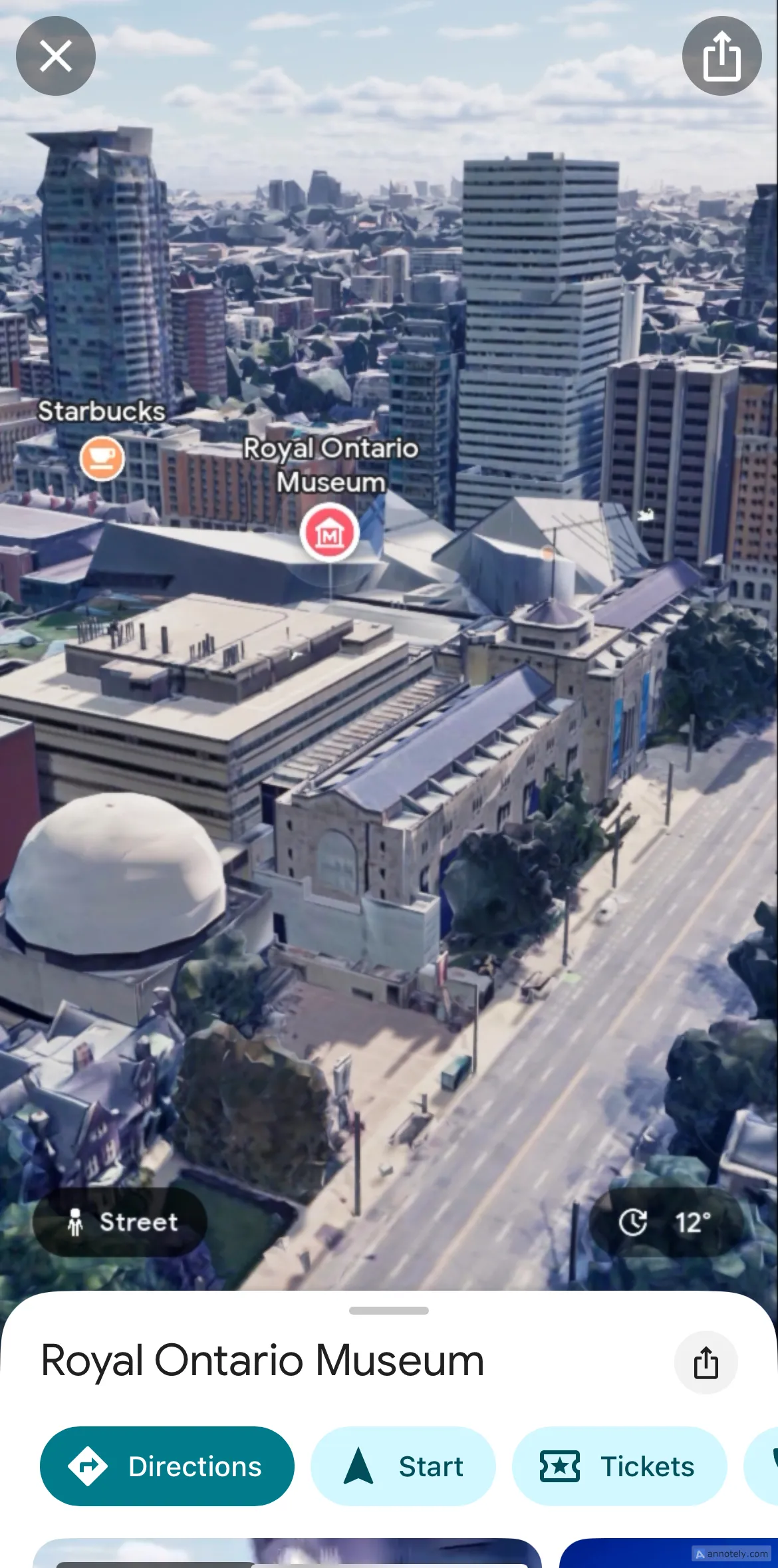 Khám phá các điểm tham quan với Chế độ Xem nhập vai (Immersive View) của Google Maps