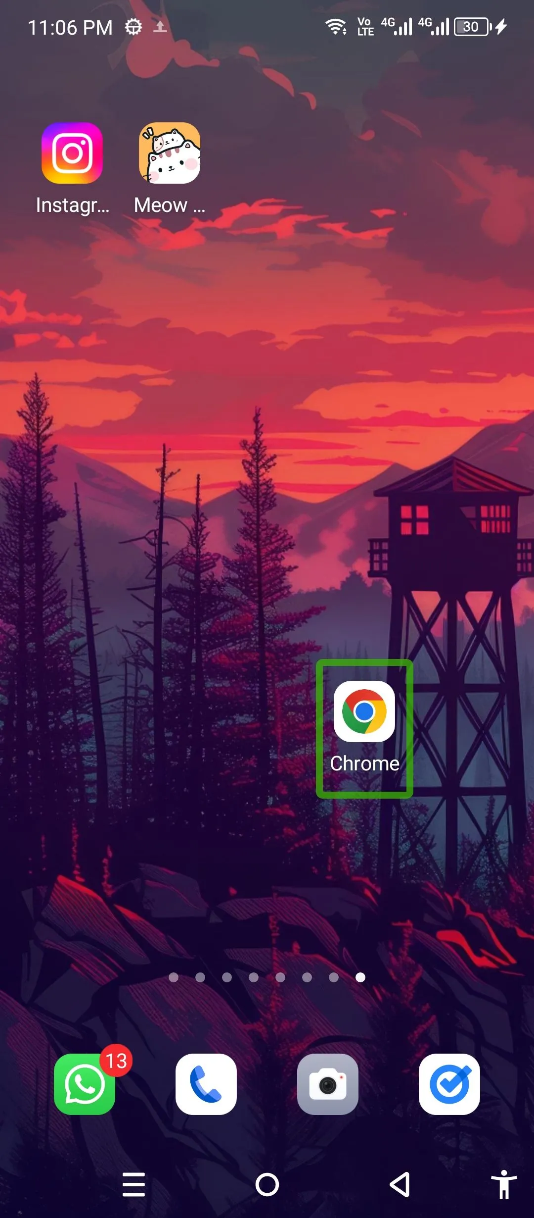 Khởi chạy trình duyệt Chrome trên Android bằng cách chạm đúp khi TalkBack đang hoạt động