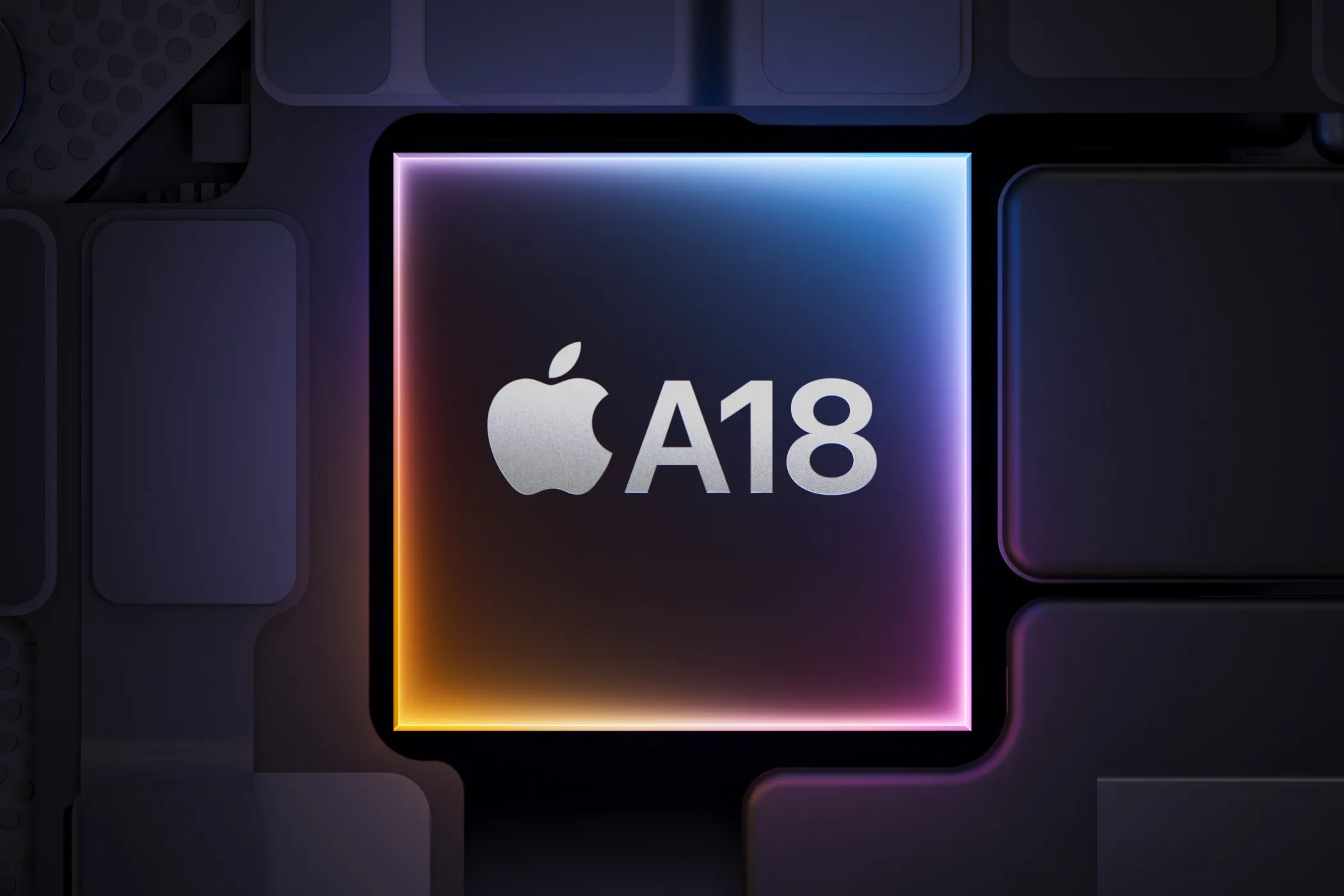 Logo chip Apple A18 Bionic, bộ vi xử lý của iPhone 16e