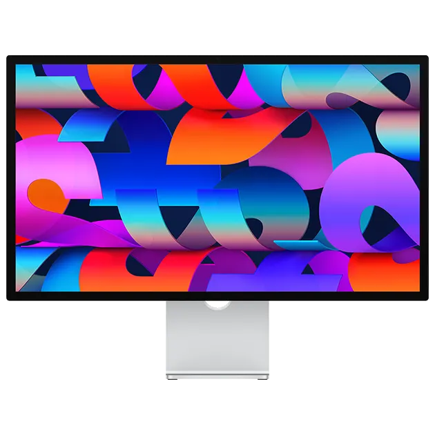 Màn hình Apple Studio Display 5K, một ví dụ về màn hình cao cấp kết nối Thunderbolt
