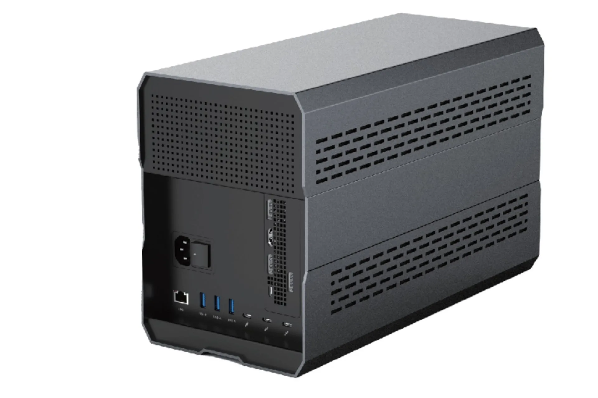 Mặt sau của dock eGPU Winstars WS-GTD01 Thunderbolt 5