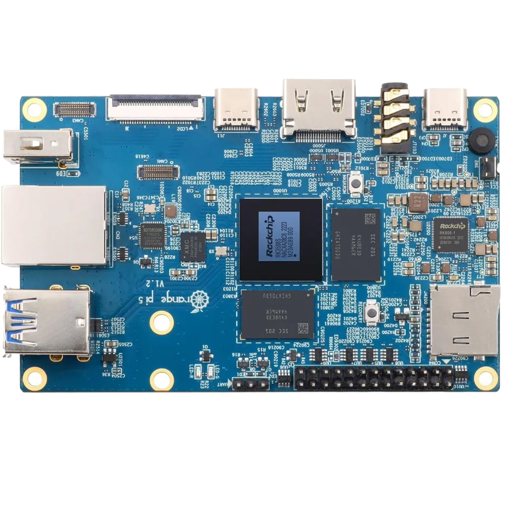 Mặt trên của bo mạch Orange Pi 5
