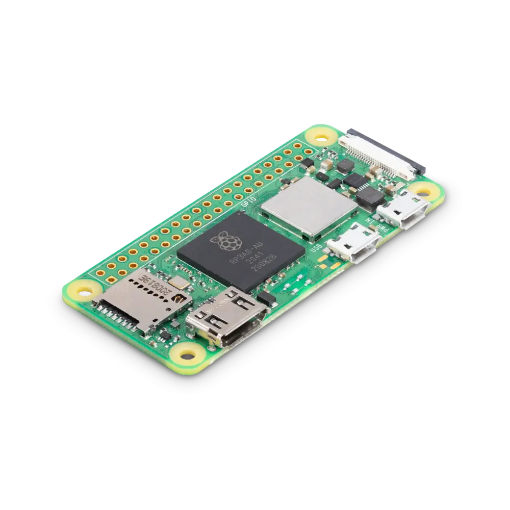 Mặt trên của bo mạch Raspberry Pi Zero 2 W