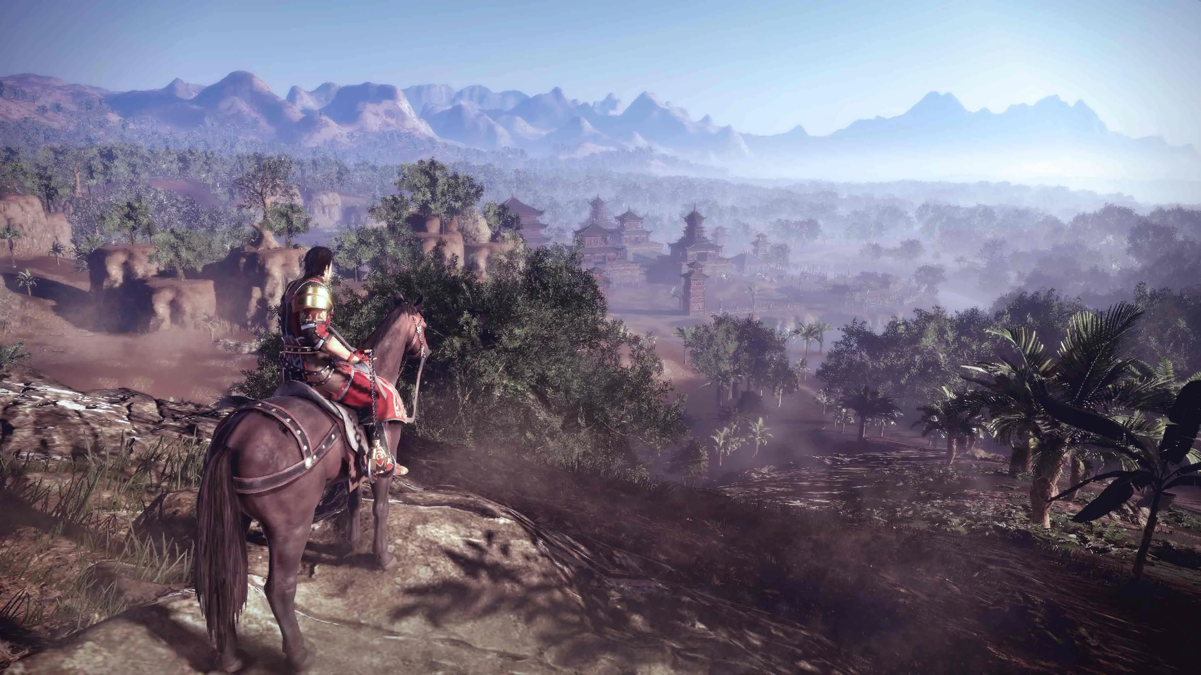 Một kỵ binh trong game Dynasty Warriors 9 đang chuẩn bị tham chiến
