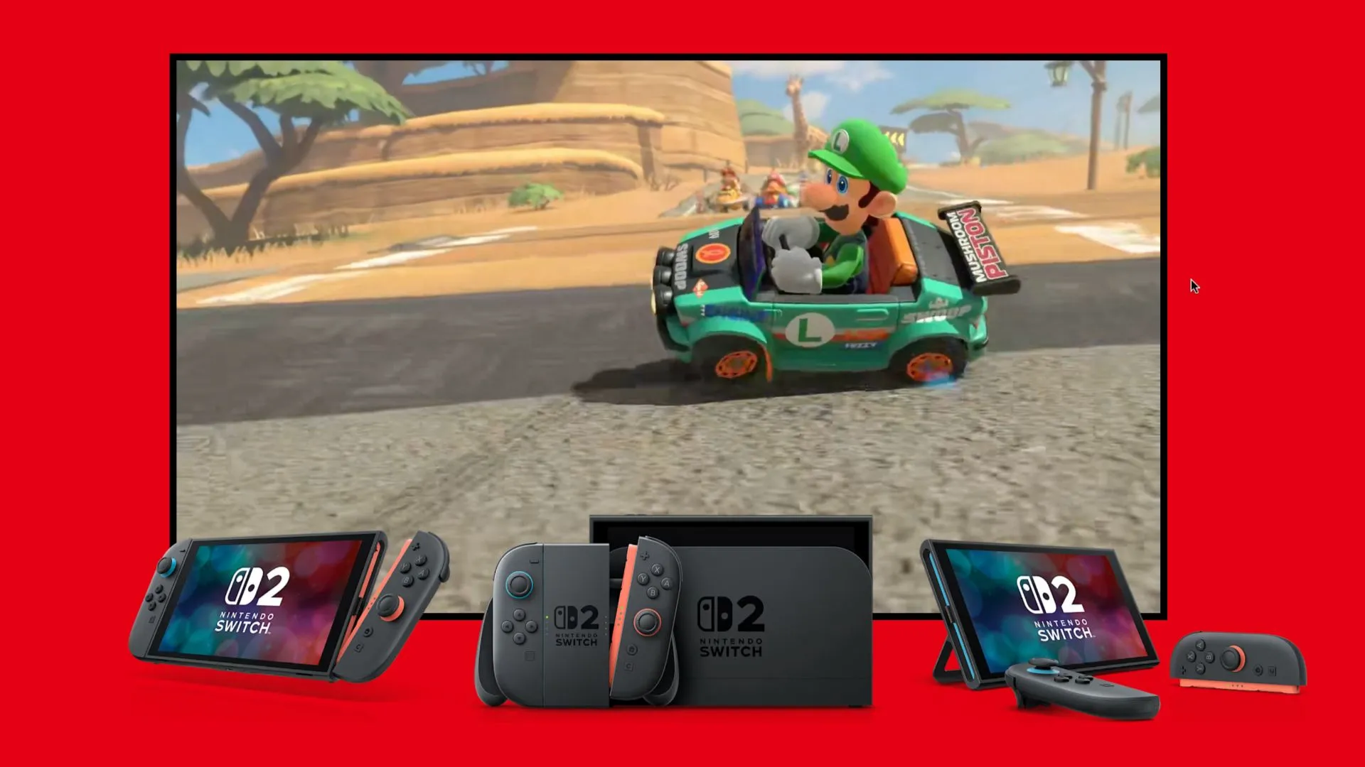 Người dùng trải nghiệm Nintendo Switch 2 với tựa game Mario Kart World, minh họa bộ nhớ lưu trữ.