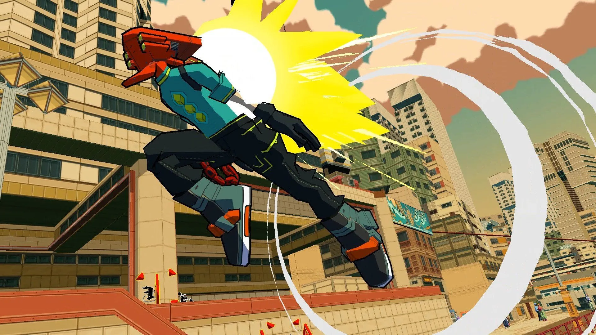 Red từ Bomb Rush Cyberfunk