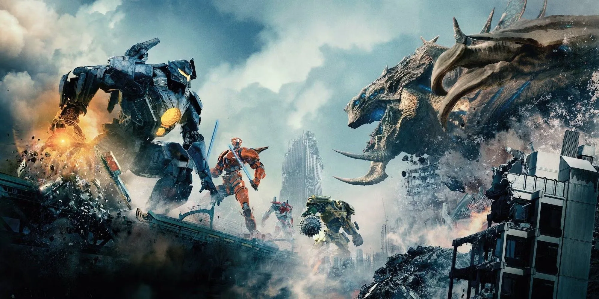 Robot Jaeger khổng lồ trong phim Pacific Rim Uprising, thể hiện công nghệ và quy mô chiến đấu