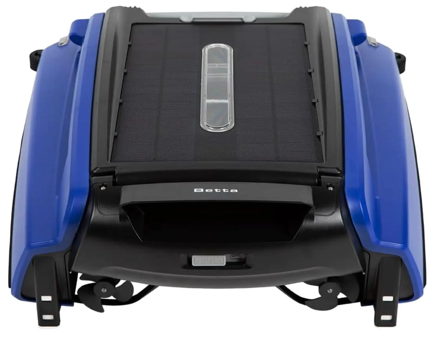 Robot vệ sinh hồ bơi Betta SE Solar đang hoạt động trên mặt nước trong xanh