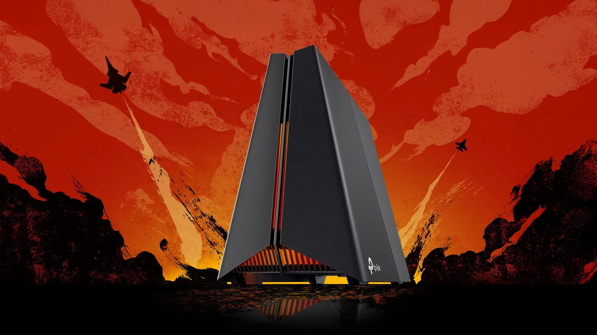 Router gaming TP-Link Archer GE650 với công nghệ Wi-Fi 7 và đèn RGB, thiết kế mạnh mẽ dành cho game thủ.