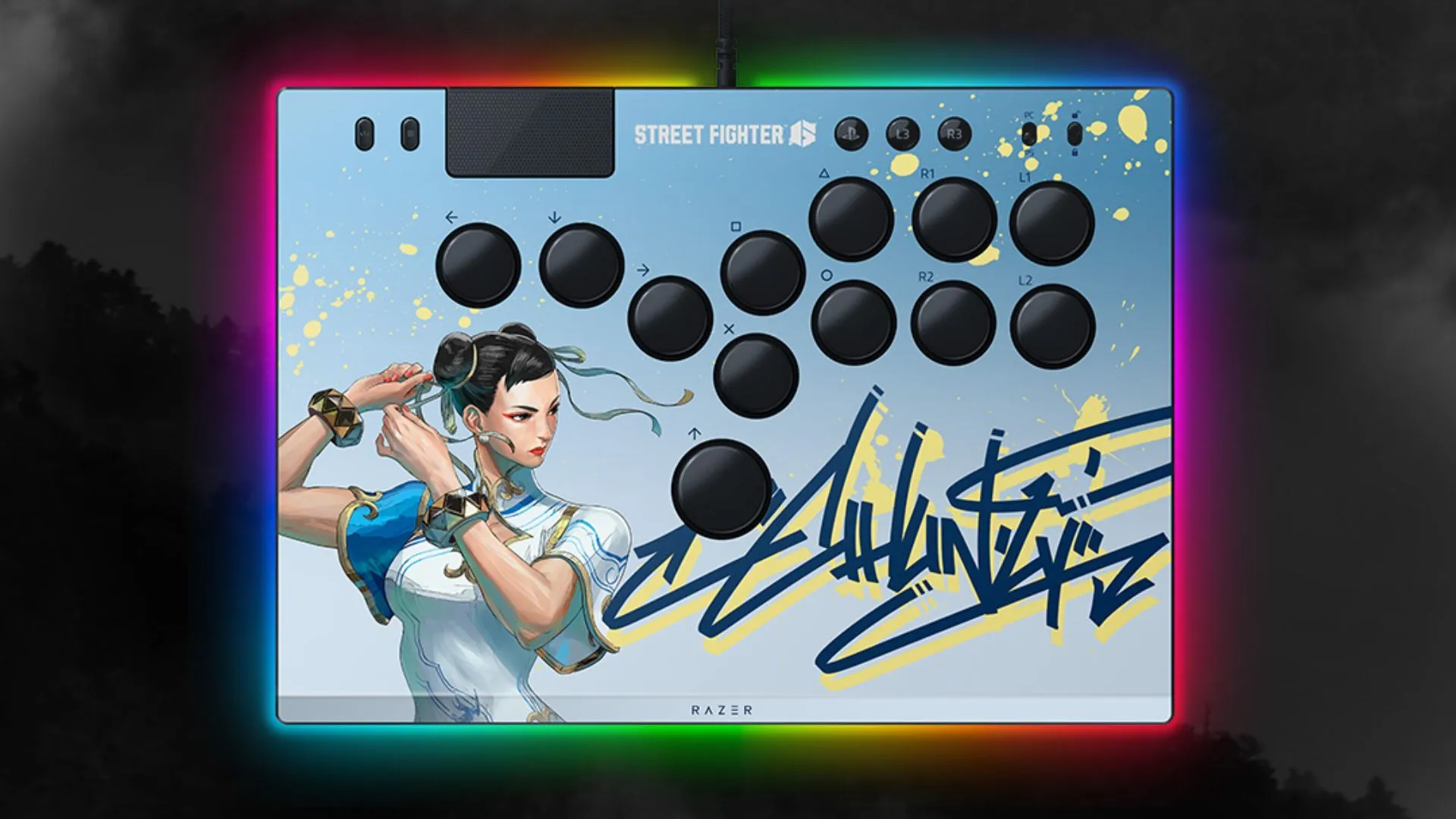 Tay cầm game đối kháng Razer Kitsune phiên bản Chun-Li.