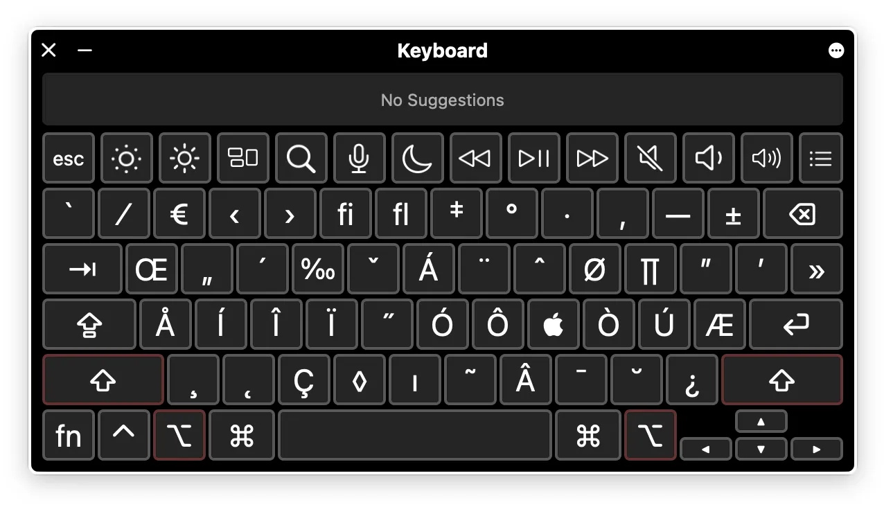 Tính năng bàn phím trợ năng của macOS.