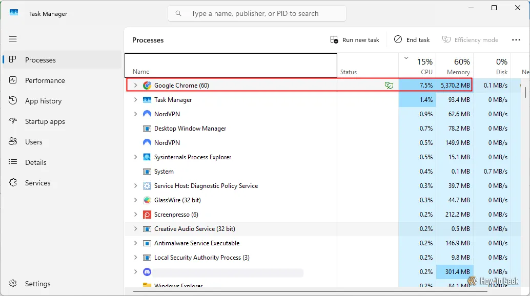 Trình duyệt Google Chrome đang chạy trên hệ điều hành Windows 11.