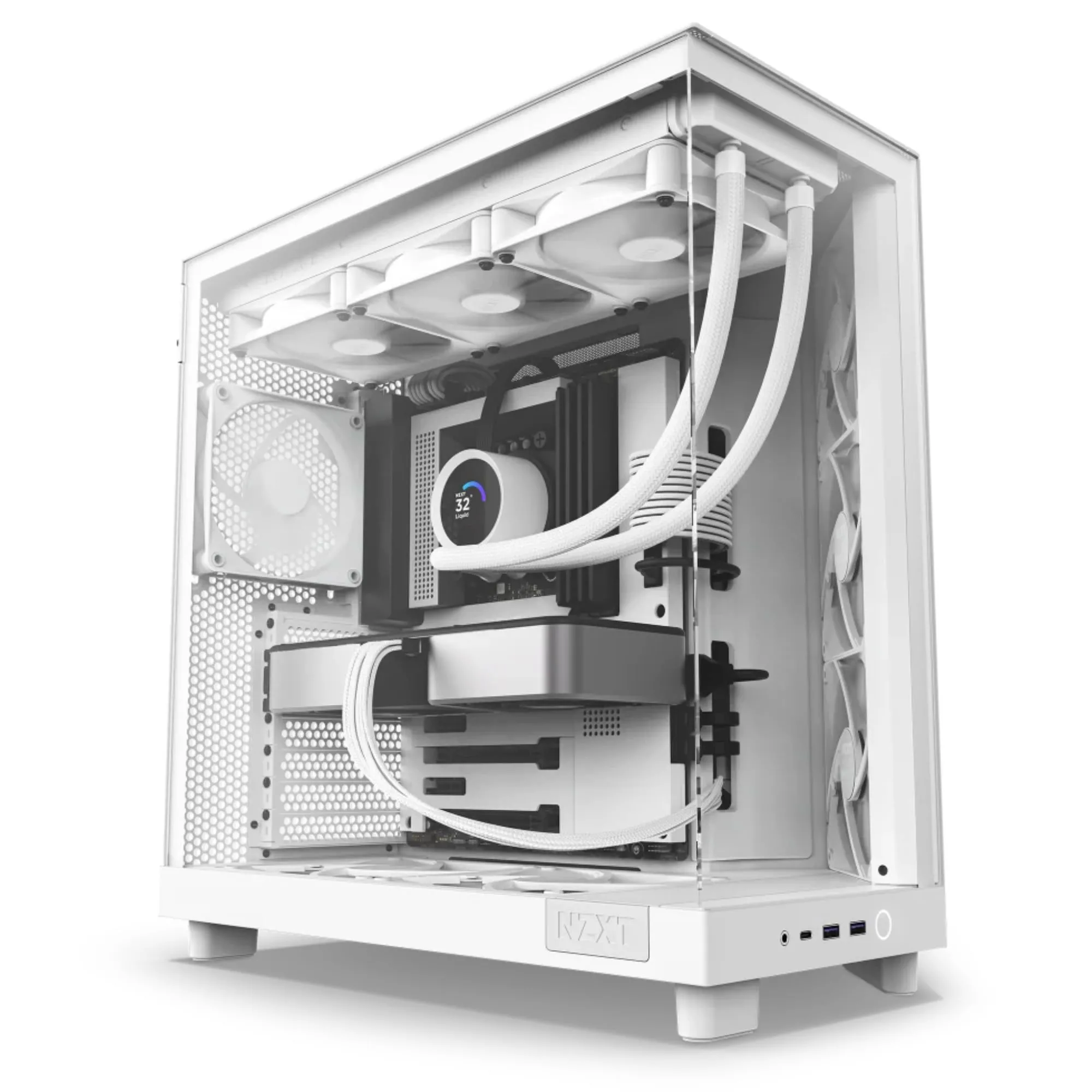 Vỏ case NZXT H6 Flow với kính cường lực và thiết kế luồng khí tối ưu