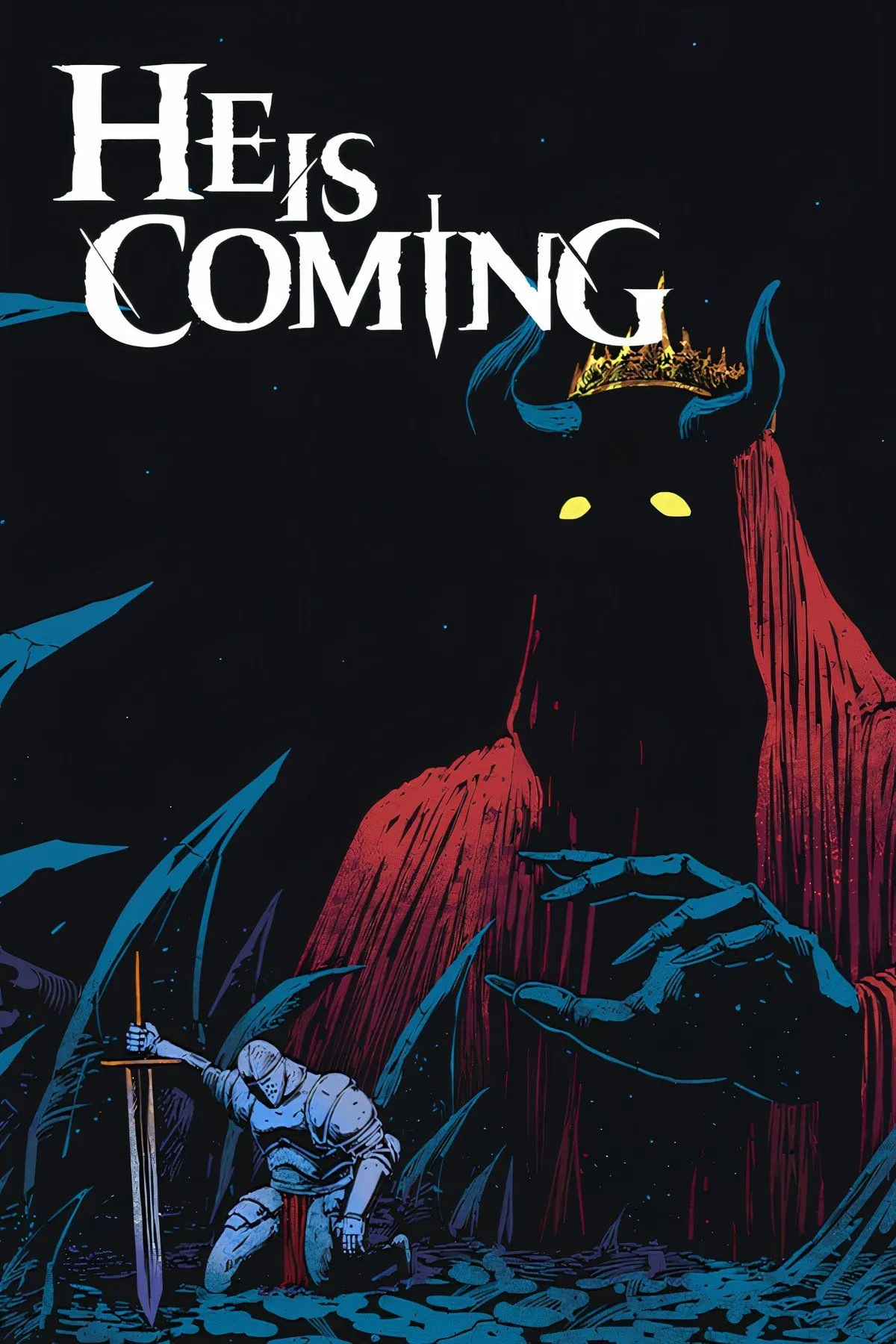 Giao diện chiến đấu của game He is Coming, kết hợp roguelike, RPG và auto-battler