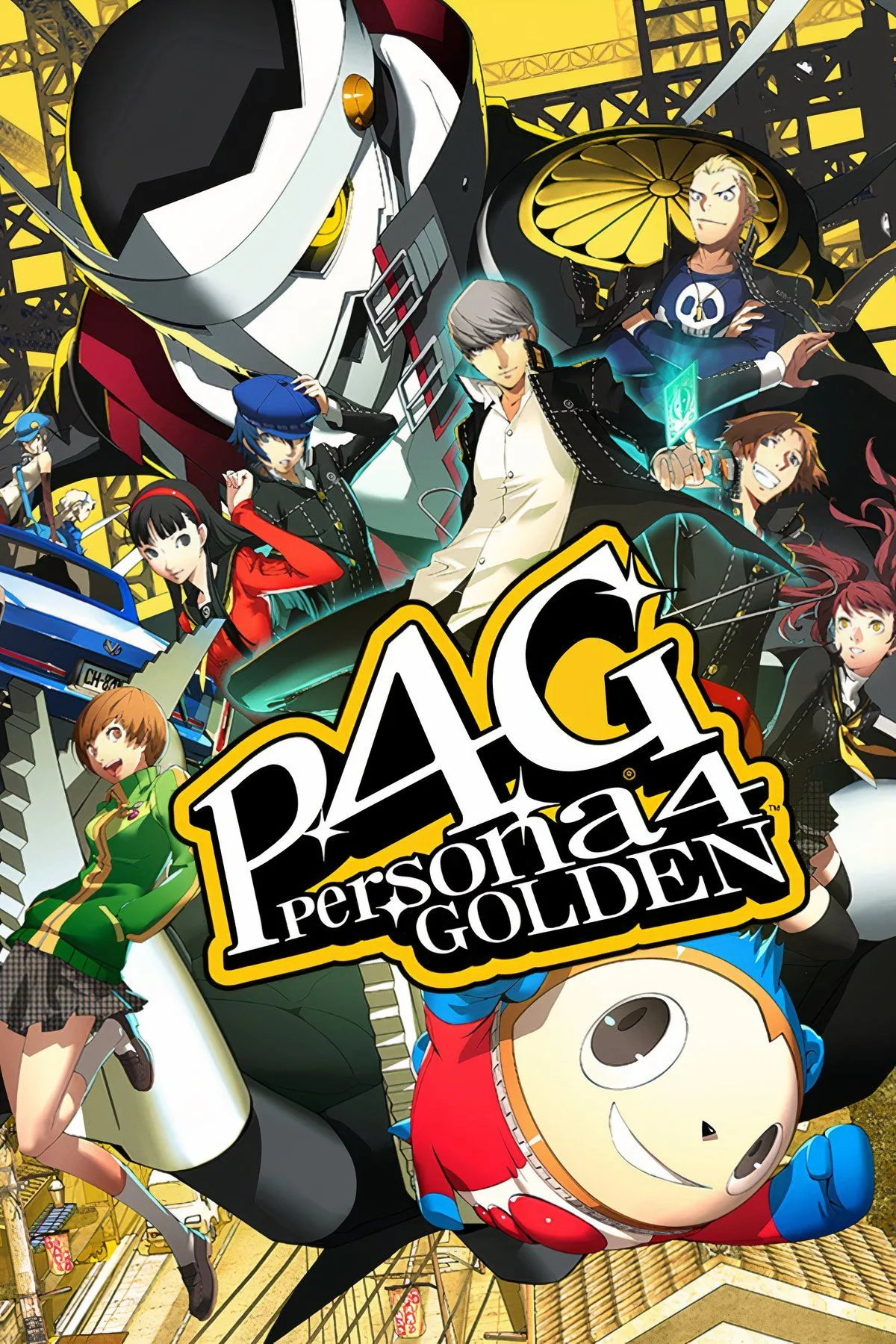 Hình ảnh nhân vật chính Persona 4 Golden cùng Nanako Dojima trong bối cảnh trò chơi