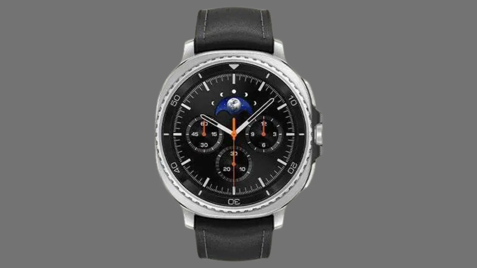 Hình ảnh render Galaxy Watch 8 Classic có vòng bezel xoay vật lý, thể hiện phong cách cổ điển