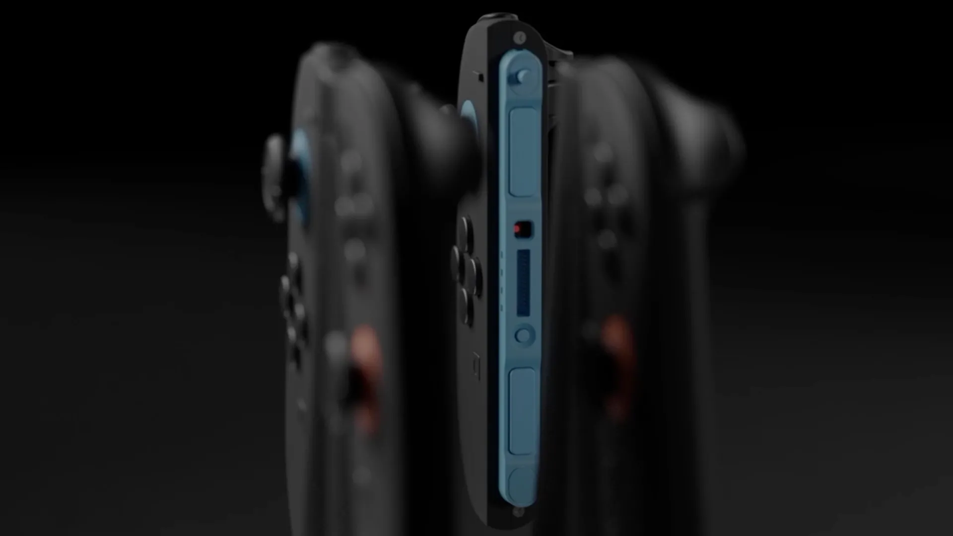 Mô phỏng bộ điều khiển Joy-Con mới của Nintendo Switch 2 với cảm biến quang học, do Genki thiết kế.