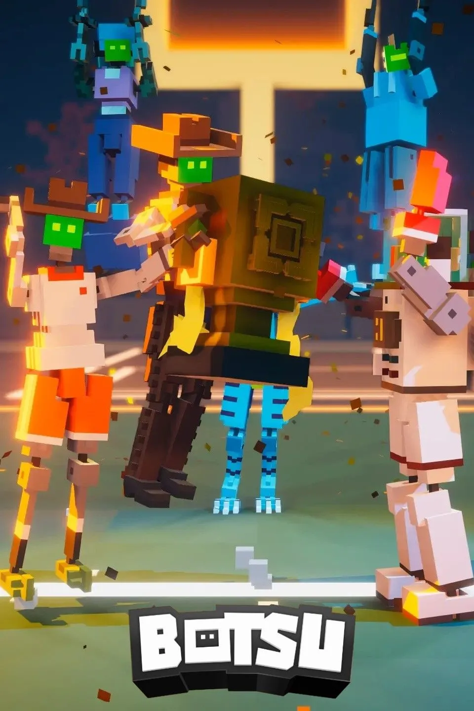 Nhân vật BOTSU trong game đối kháng vật lý vui nhộn Botsu, gợi nhớ Fall Guys và Party Animals