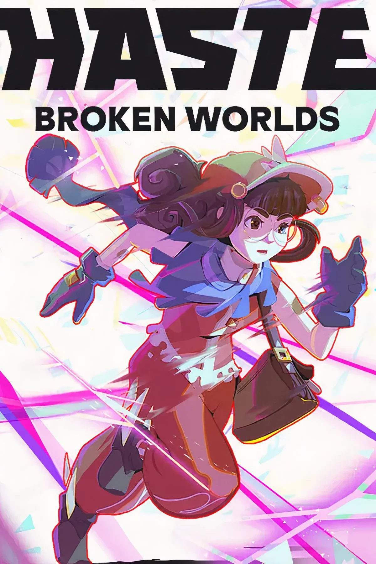 Nhân vật chính chạy tốc độ cao trong game Haste, hành động roguelike sôi động