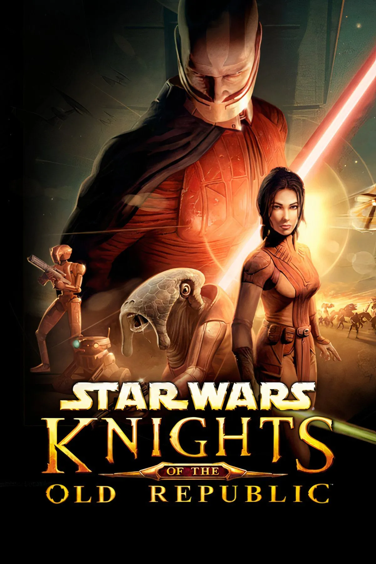 Nhân vật Jedi sử dụng kiếm ánh sáng trong Star Wars: Knights of the Old Republic