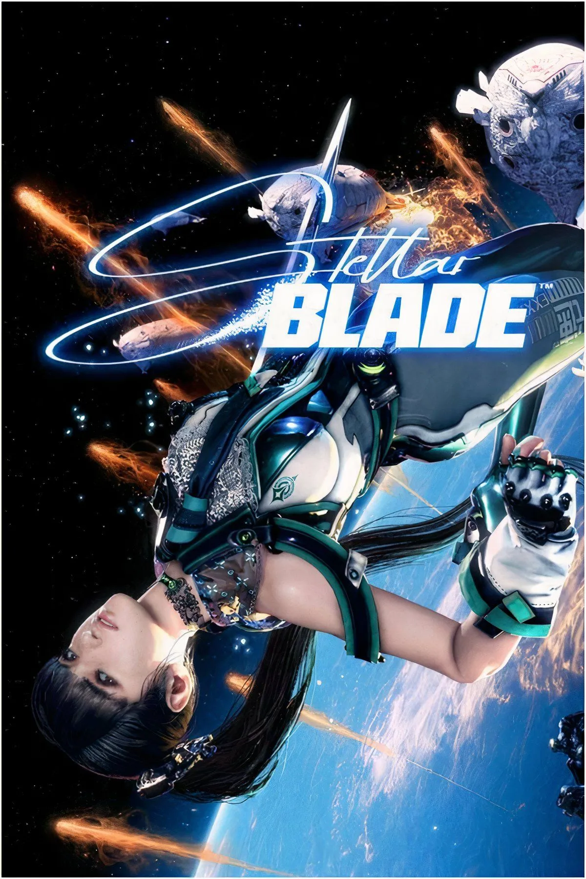 Stellar Blade: Eve với trang bị chiến đấu trên nền Trái Đất hoang tàn