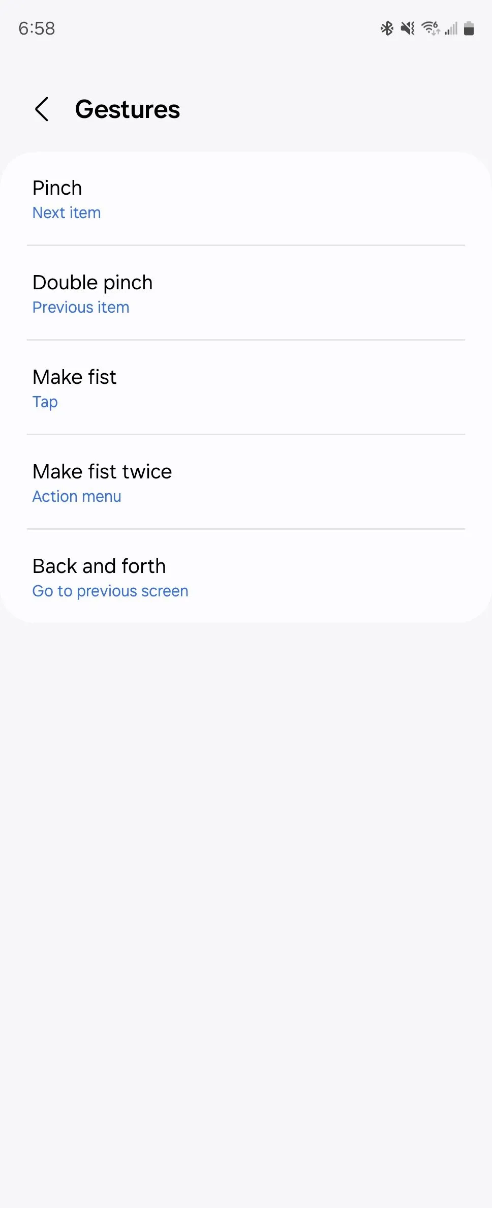 Tùy chọn cử chỉ điều khiển khả dụng trên đồng hồ thông minh Wear OS