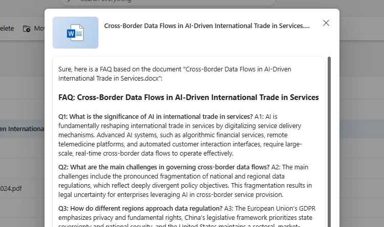 Bộ câu hỏi thường gặp (FAQ) được Copilot tạo ra từ luận văn học thuật, hỗ trợ chuẩn bị bảo vệ luận án.