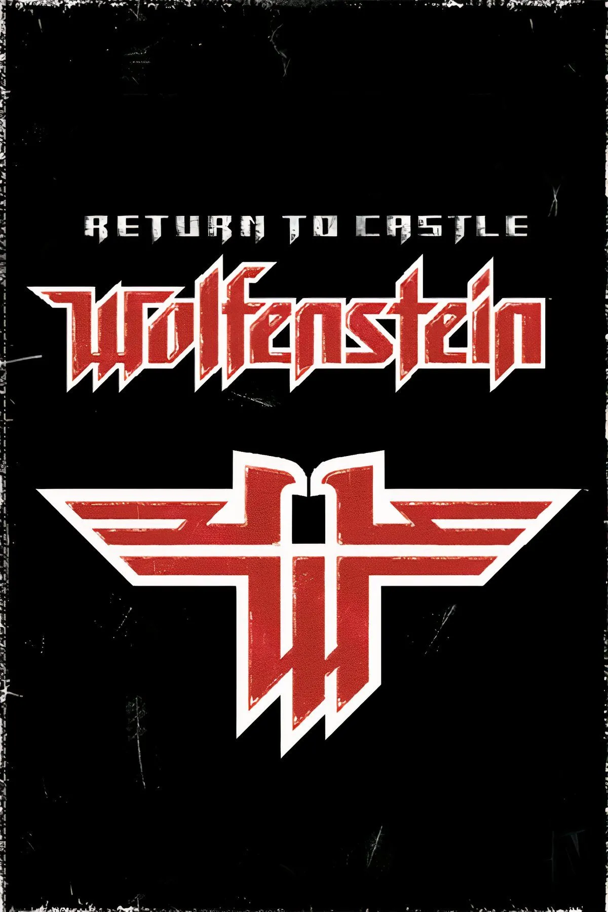 Cảnh game Return to Castle Wolfenstein, B.J. Blazkowicz đối mặt với kẻ thù trong lâu đài.