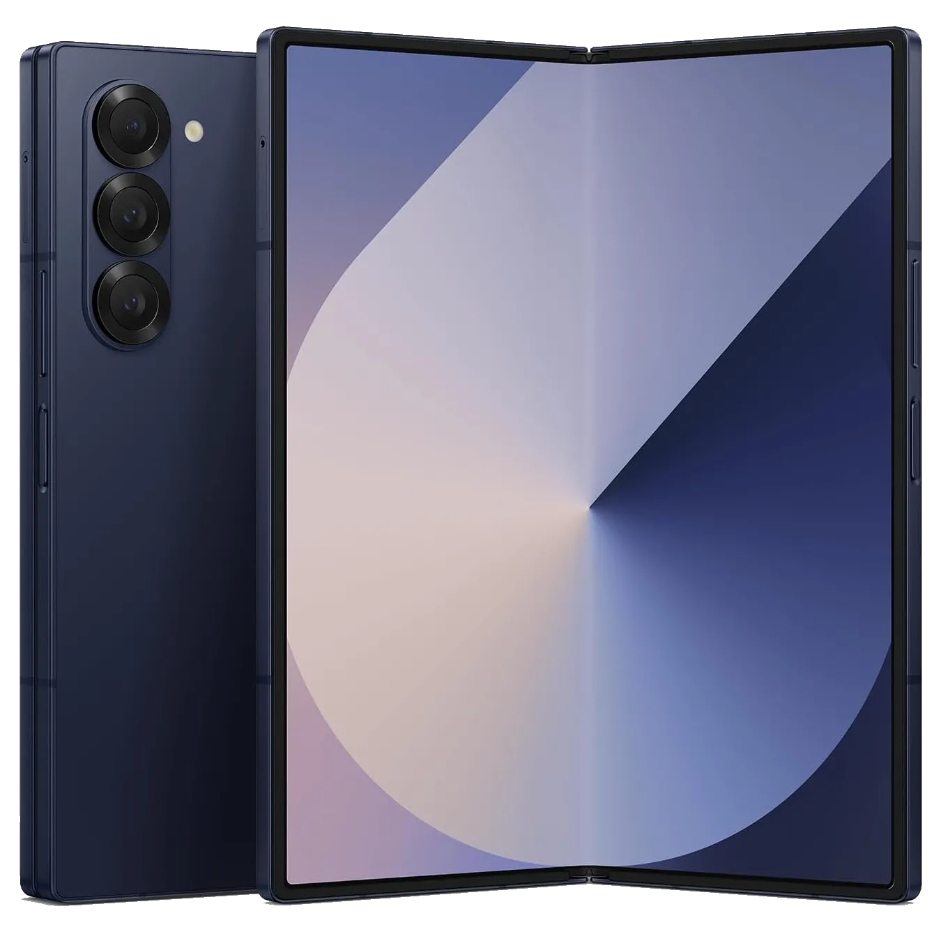 Điện thoại gập Samsung Galaxy Z Fold 6 với màn hình lớn, thể hiện khả năng thay thế cả laptop và desktop trong một thiết bị di động.