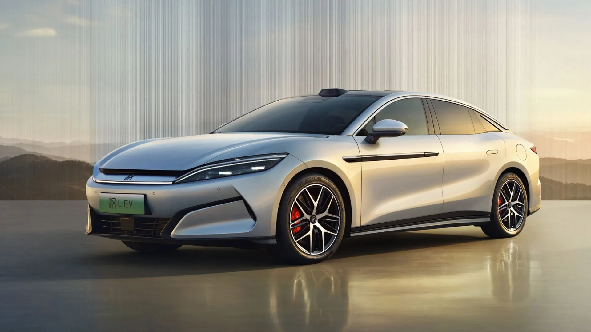 Hình ảnh chiếc xe điện BYD Han với thiết kế hiện đại, sẵn sàng cho công nghệ sạc megawatt siêu nhanh