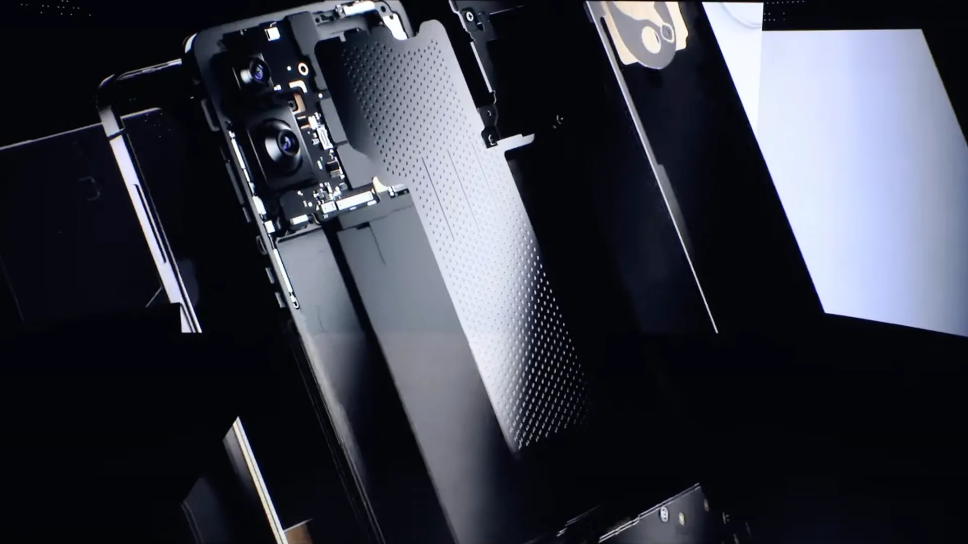 Hình ảnh minh họa các thành phần bên trong của Galaxy S25 Edge, nhấn mạnh thiết kế mỏng.