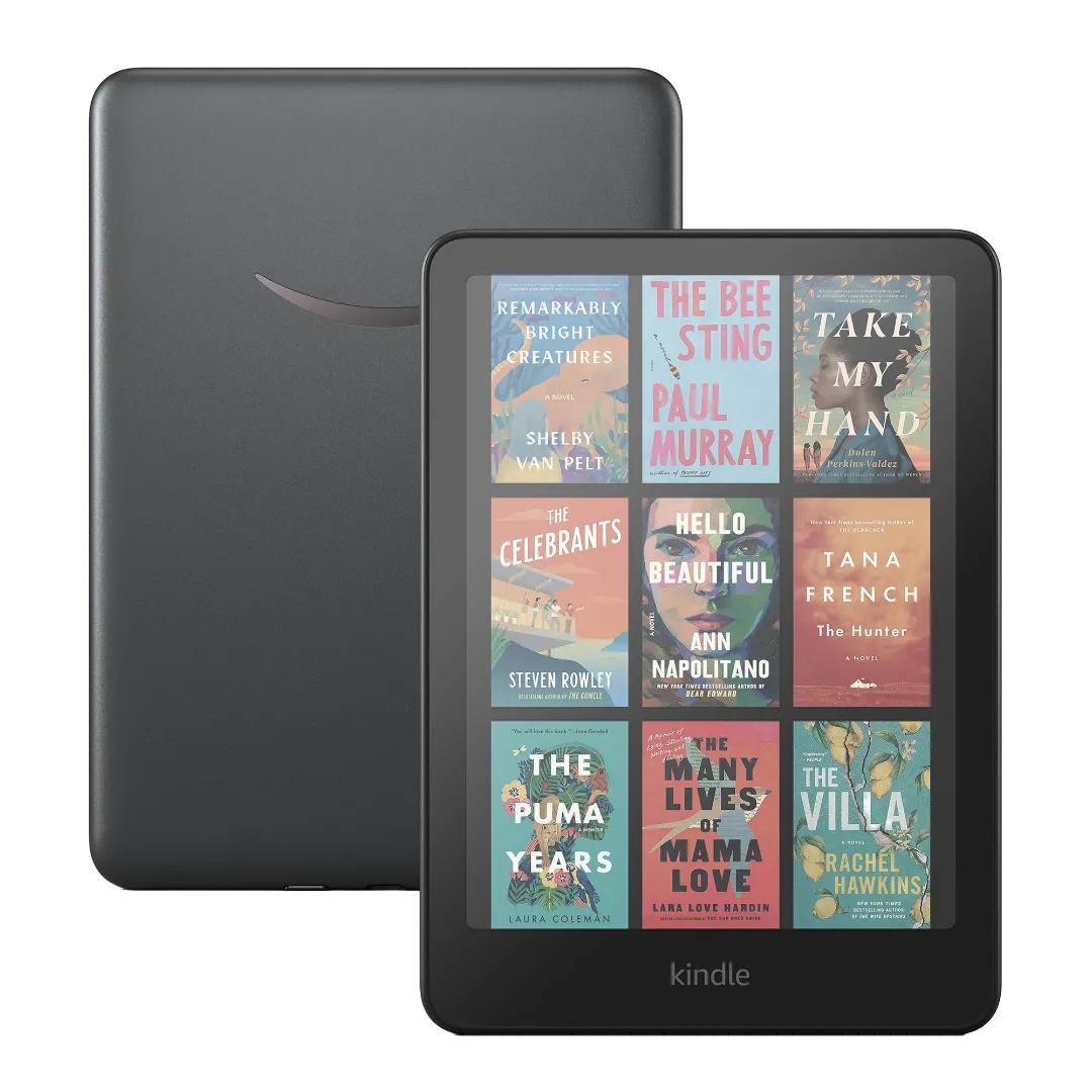 Thiết bị đọc sách điện tử Amazon Kindle Colorsoft 2024 với màn hình màu, cho thấy sự đa dạng của các thiết bị Kindle mà Calibre 8.7 hỗ trợ.