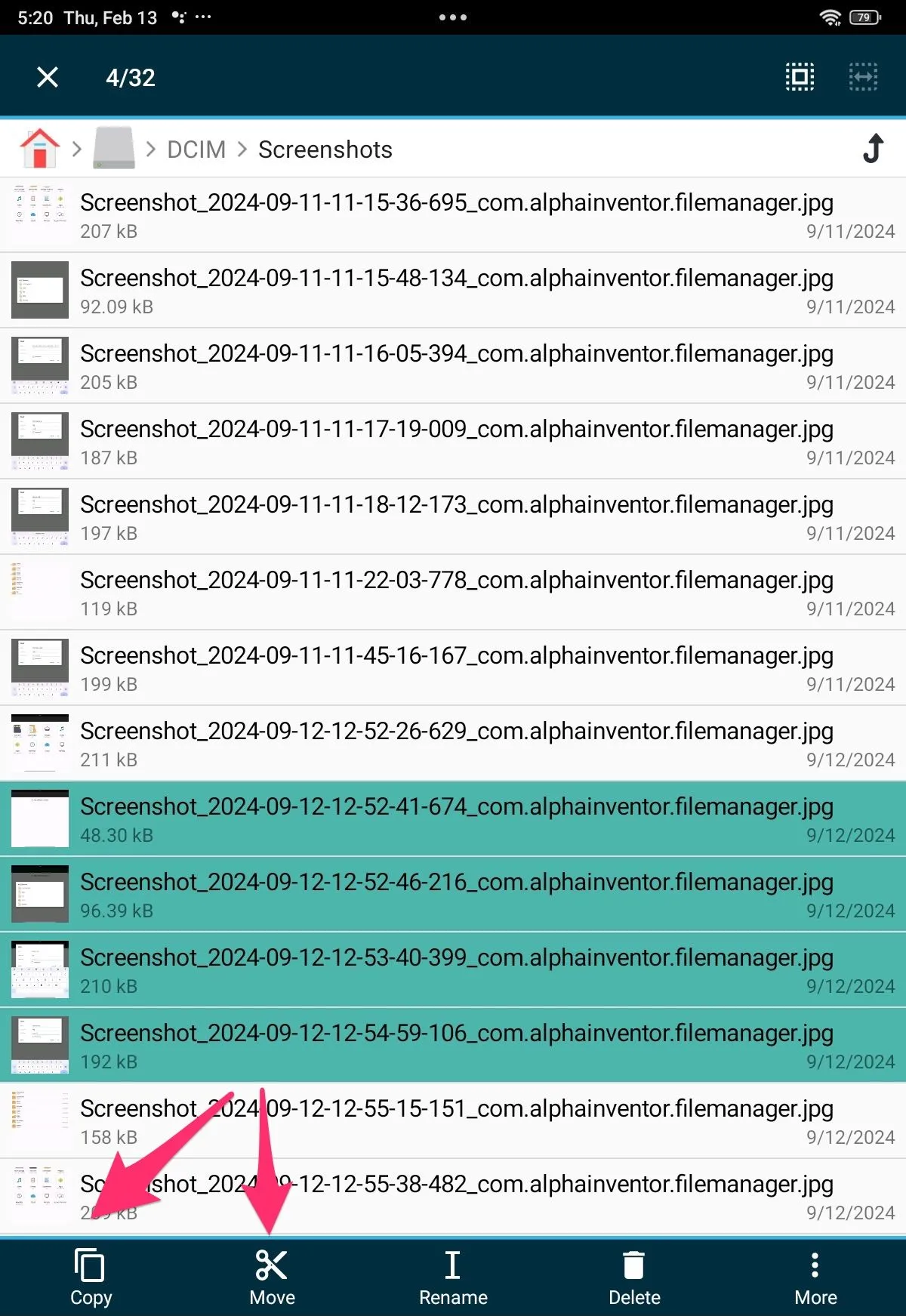 Tùy chọn sao chép hoặc di chuyển tệp đã chọn sang máy Mac